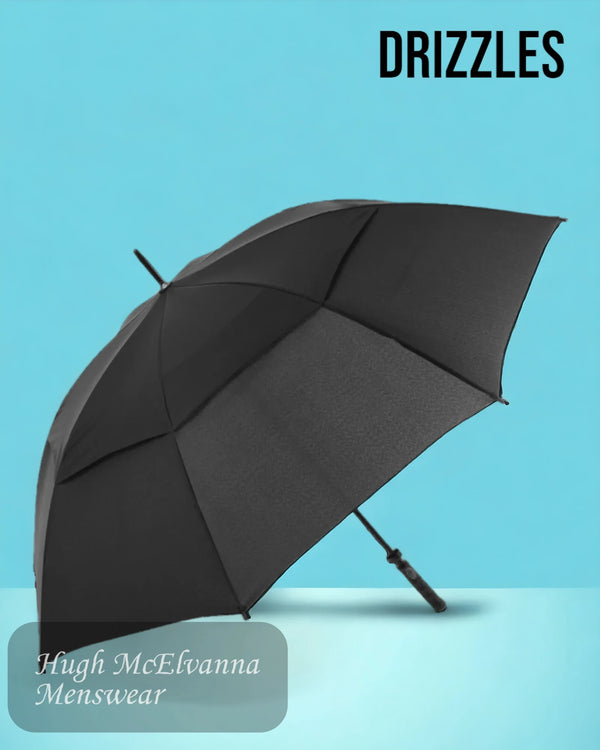 Black Windproof Golf Umbrella