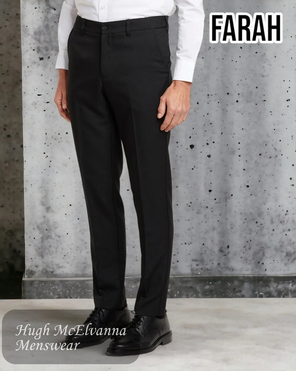Farah Black Stretch Trousers - FABS7090