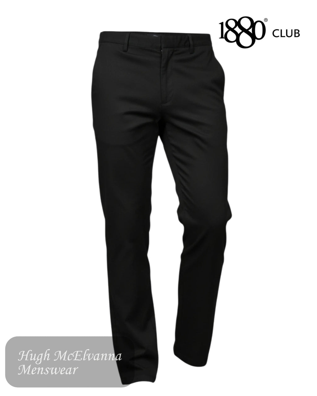 1880 Club Black PLUS FIT SLIM FIT Trouser – 62763/00 - Hugh McElvanna Menswear