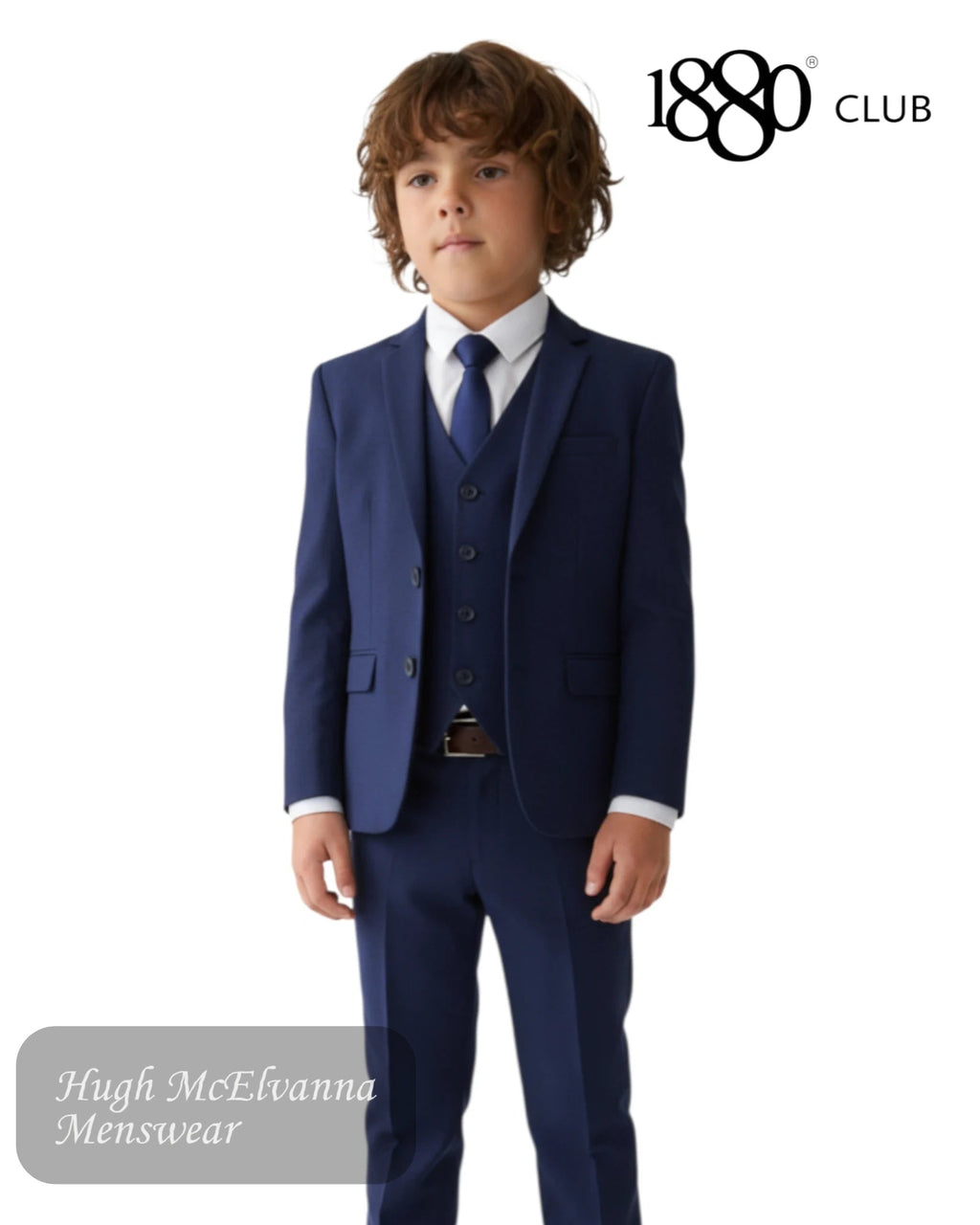 1880 Club Boys Navy Three - Piece Suit | 44720/79 - Hugh McElvanna Menswear