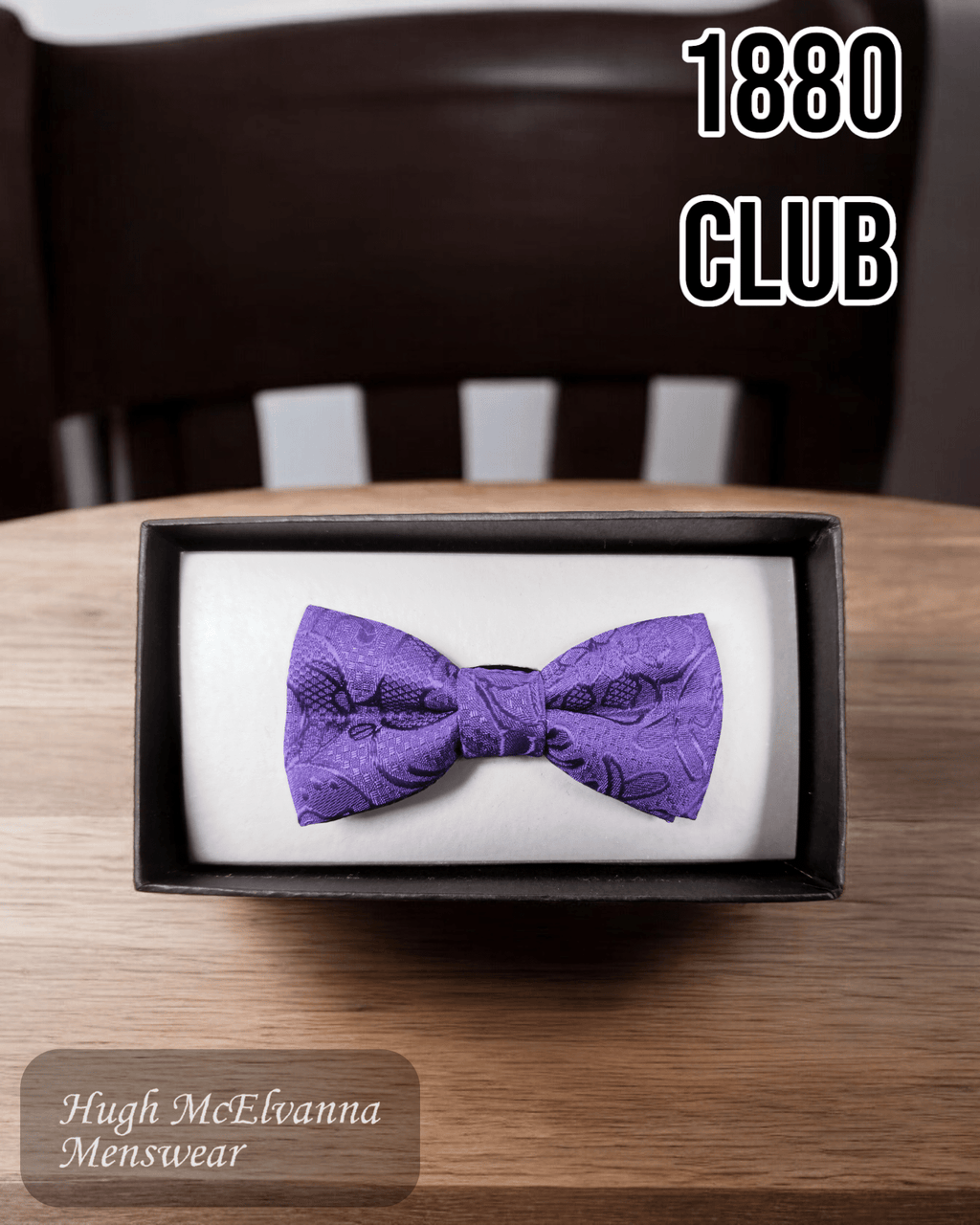 1880 Club Boys Purple Bow Tie - WB4715 - 75 - Hugh McElvanna Menswear