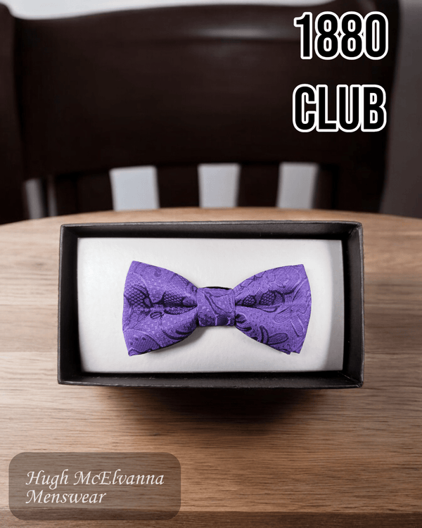 1880 Club Boys Purple Bow Tie - WB4715 - 75 - Hugh McElvanna Menswear