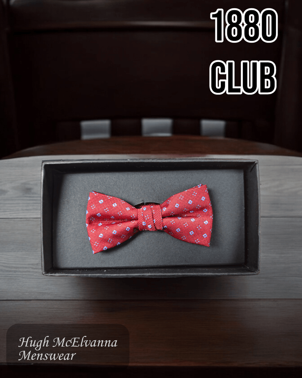 1880 Club Boys Red Bow Tie - WB4684 - 65 - Hugh McElvanna Menswear