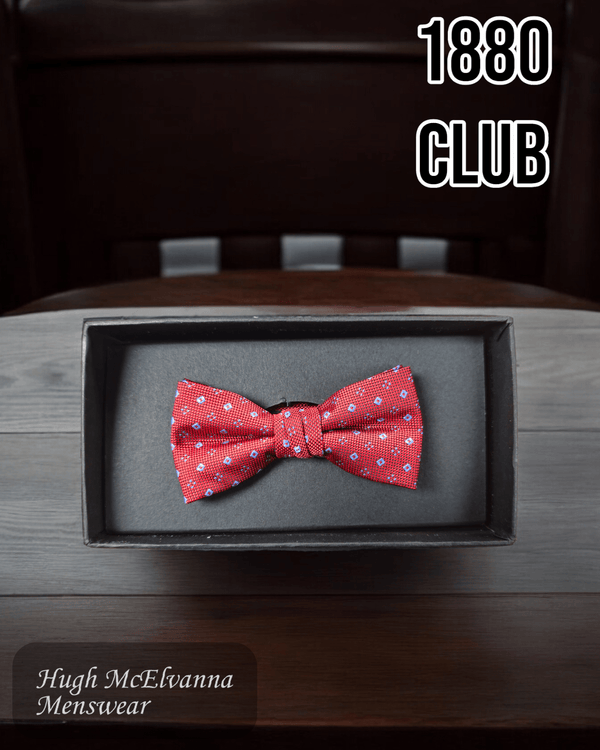 1880 Club Boys Red Bow Tie - WB4684 - 65 - Hugh McElvanna Menswear