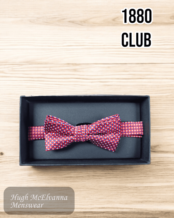 1880 Club Boys Red Bow Tie - WB4686 - 65 - Hugh McElvanna Menswear