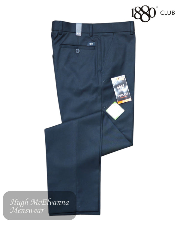 1880 Club Men's Black Stretch Slim Leg Trousers - 72200/00 - Hugh McElvanna Menswear
