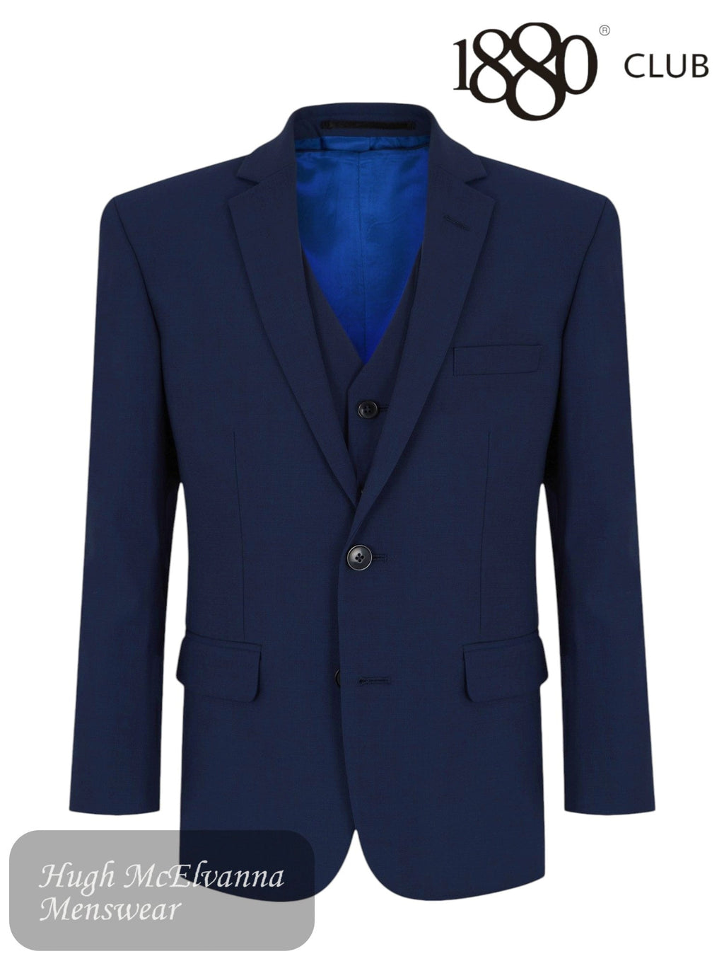 1880 Club Navy 3 - Piece Suit - Hugh McElvanna Menswear