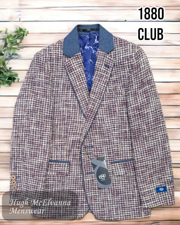 1880 Club Wine Blazer - 15109/66 - Hugh McElvanna Menswear