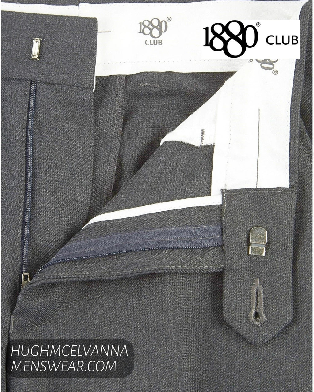 1880 Club Youth Grey Skinny School Trousers (72400/05) - Hugh McElvanna Menswear
