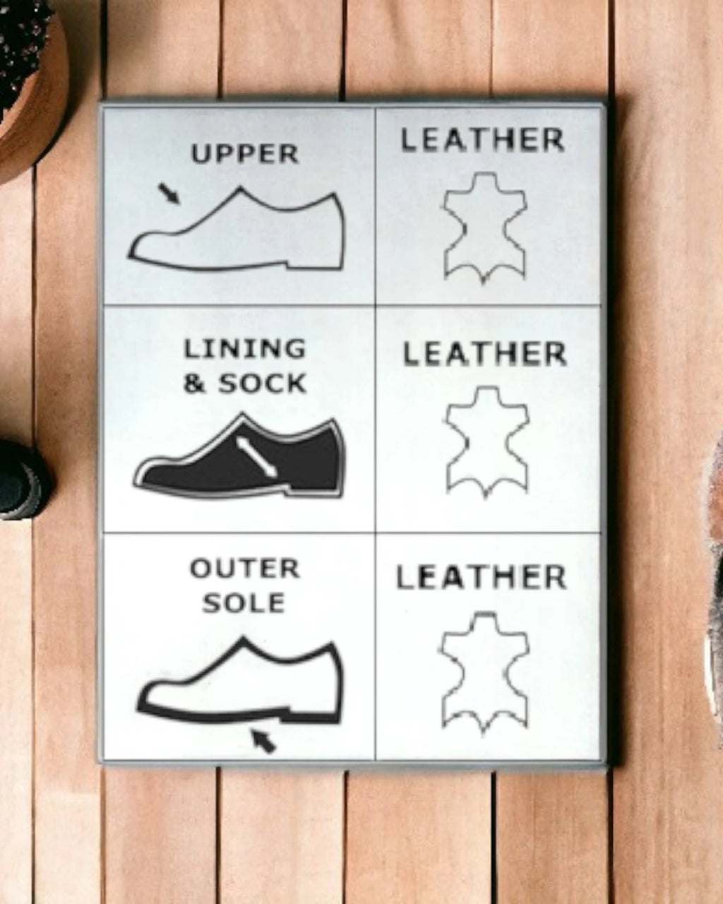 Full Leather Shoe Make Up Symbols
