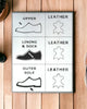 Full Leather Shoe Make Up Symbols