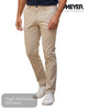 Fawn trousers worn by a person on a white background with 'Meyer' branding in style 3072/32