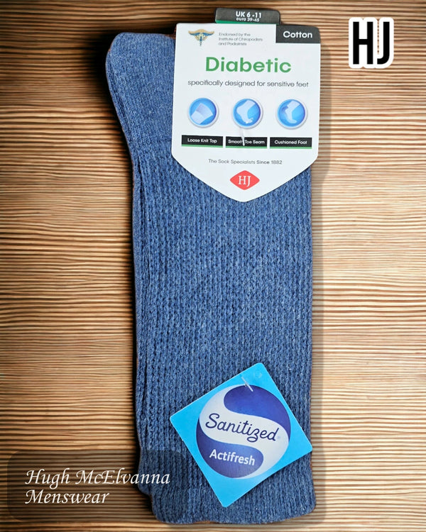 Airforce Blue Cushion Sole Socks - HJ1351 - Hugh McElvanna Menswear