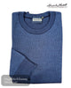 Alessandro Martelli Men’s Blue Crew Neck Sweater - Hugh McElvanna Menswear
