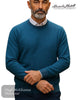 Alessandro Martelli Teal Crew Neck Sweater - Hugh McElvanna Menswear