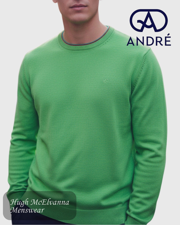 Andre Achill Crew Neck Sweater - Hugh McElvanna Menswear