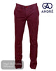 Andre TRENT Burgundy Chino - Hugh McElvanna Menswear