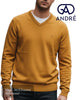Andre VALENCIA V - Neck Amber Pullover - Hugh McElvanna Menswear
