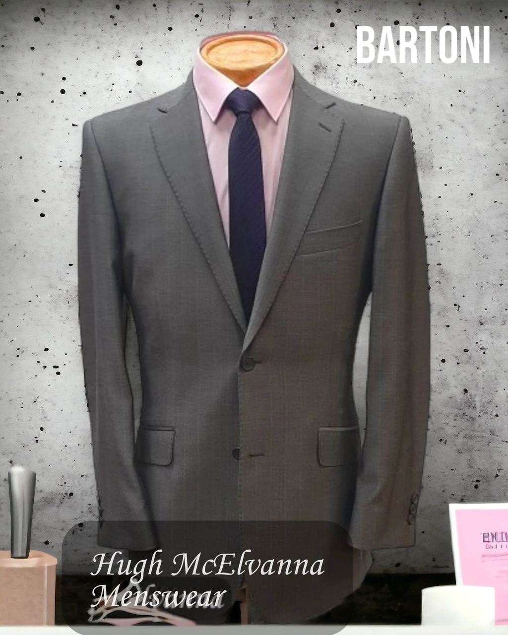 Bartoni 'McKenzie' Grey 2 Piece Suit Style 4680 - Hugh McElvanna Menswear