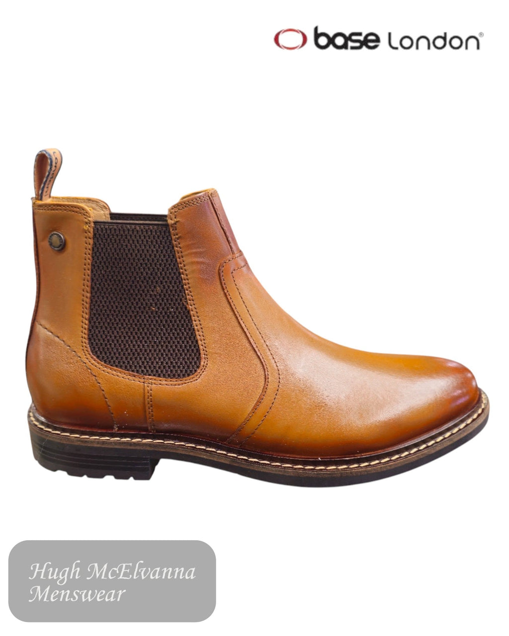 Base London BLOOM Tan Chelsea Boot - Hugh McElvanna Menswear