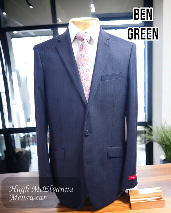 Ben Green Navy Stripe Suit - BG6 - Hugh McElvanna Menswear