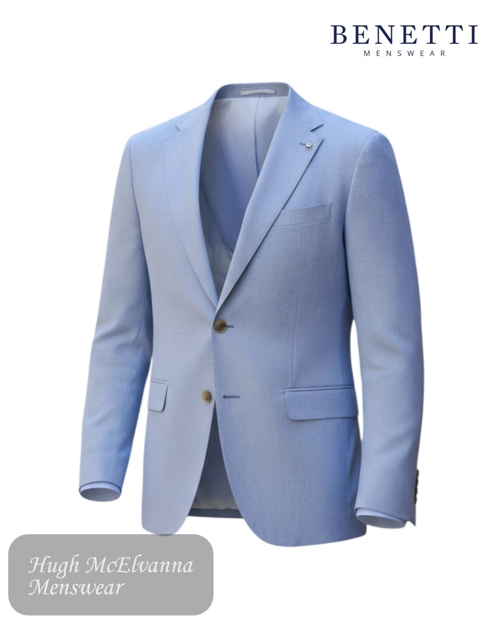 Benetti Albert Sky Suit Jacket - Hugh McElvanna Menswear