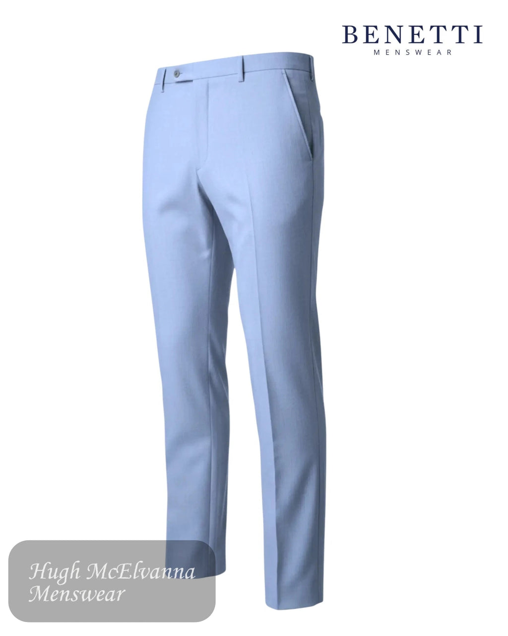 Benetti Albert Sky Trousers - Hugh McElvanna Menswear