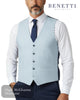 Benetti ANDREW Sky Waistcoat - Hugh McElvanna Menswear