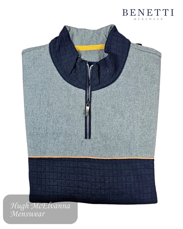Benetti Andy Quarter Zip Sweater - Hugh McElvanna Menswear