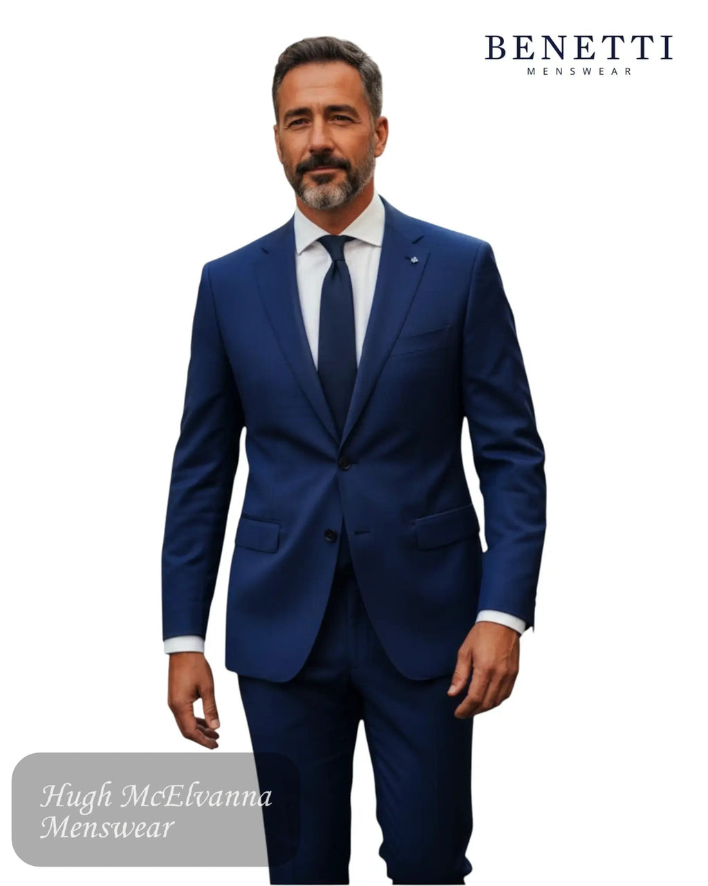 Benetti Carnaby Navy Suit Jacket - Hugh McElvanna Menswear