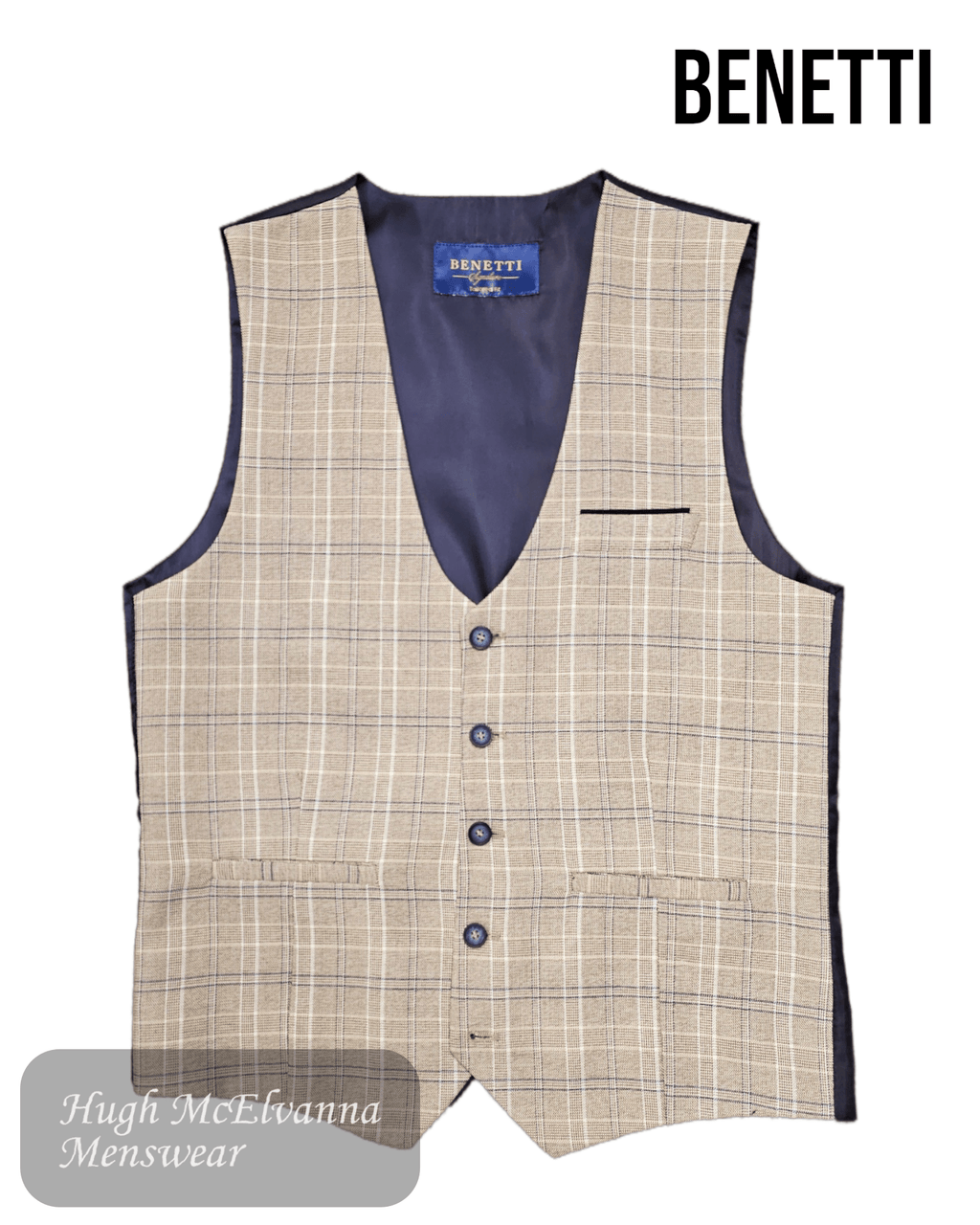 Benetti CHARLES Waistcoat - COMFORT FIT - Hugh McElvanna Menswear