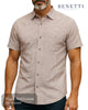 Benetti CODY Red Short Sleeve Tab Collar Shirt - Hugh McElvanna Menswear
