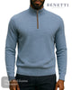 Benetti ERROL Quarter Zip Sweater - Hugh McElvanna Menswear