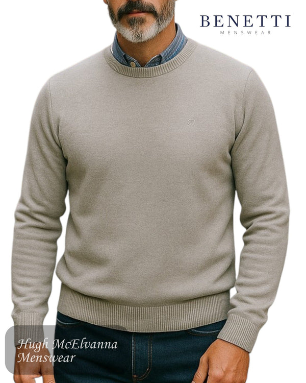 Benetti GALE Crew Neck Sweater - Hugh McElvanna Menswear