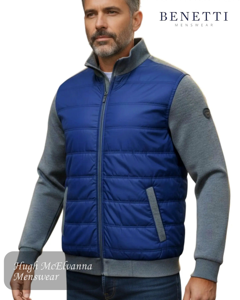 Benetti 'Harvey' Royal Blue Hybrid Jacket - Hugh McElvanna Menswear