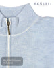 Benetti Julius 1/4 Zip Pullover - Blue - Hugh McElvanna Menswear