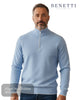 Benetti Julius 1/4 Zip Pullover - Blue - Hugh McElvanna Menswear