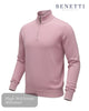 Benetti Julius 1/4 Zip Pullover - Rose - Hugh McElvanna Menswear