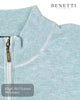 Benetti Julius 1/4 Zip Pullover - Sage - Hugh McElvanna Menswear
