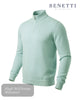Benetti Julius 1/4 Zip Pullover - Sage - Hugh McElvanna Menswear