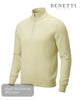 Benetti Julius 1/4 Zip Pullover - Stone - Hugh McElvanna Menswear