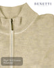 Benetti Julius 1/4 Zip Pullover - Stone - Hugh McElvanna Menswear