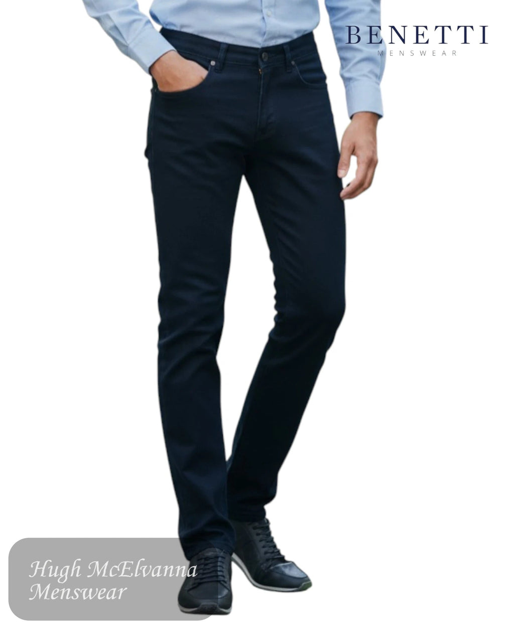 Benetti Kansas Dark Wash Slim Fit Jean - Hugh McElvanna Menswear
