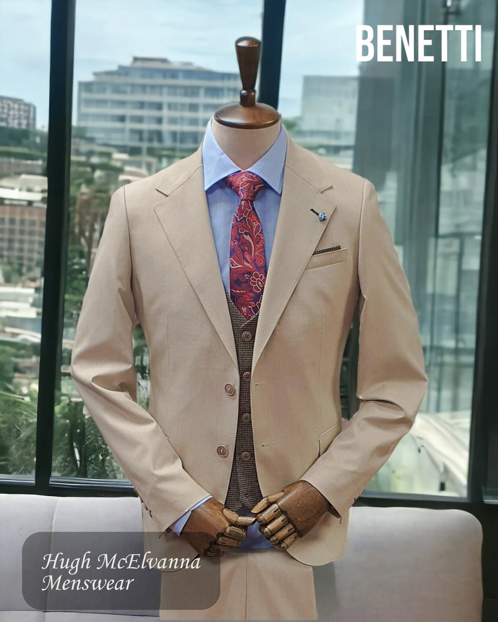 Benetti LONDON Tailored Fit Men’s Suit - Hugh McElvanna Menswear