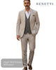 Benetti LONDON Tailored Fit Men’s Suit | Beige - Hugh McElvanna Menswear