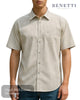 Benetti LUKE Design Tab Collar Short Sleeve Shirt - Hugh McElvanna Menswear