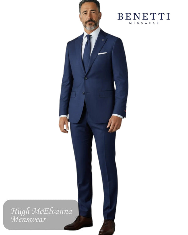Benetti MARCO Indigo Suit Jacket - Hugh McElvanna Menswear