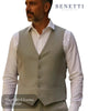 Benetti MARCO Stone Suit Waistcoat - Hugh McElvanna Menswear