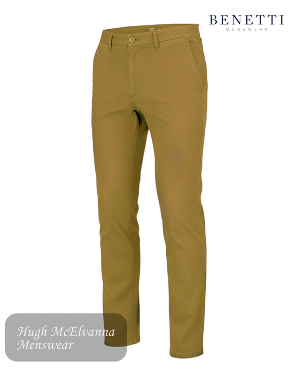 Benetti Mark Chino Trousers | Versatile Comfort in 3 Colours - Hugh McElvanna Menswear