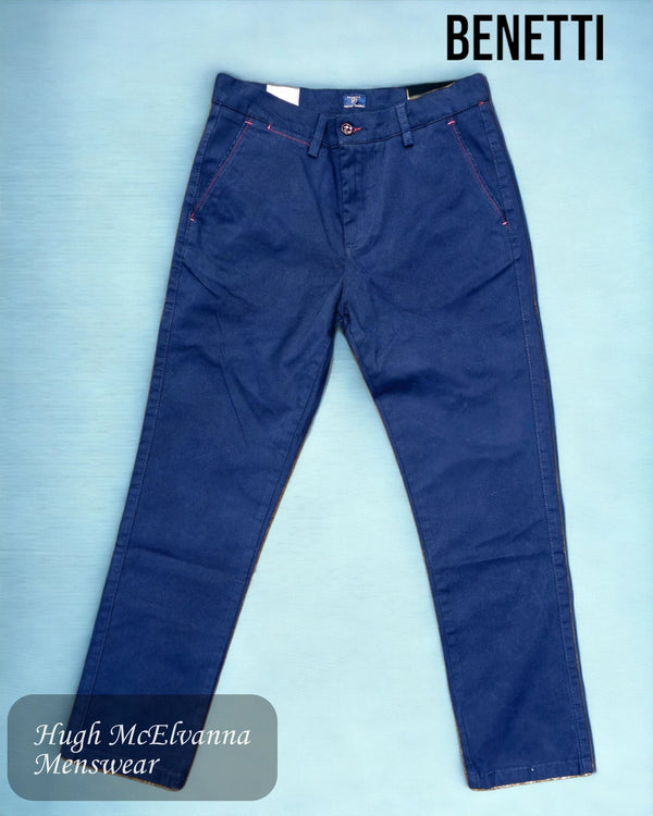 Benetti MARK Petrol Chino - Hugh McElvanna Menswear